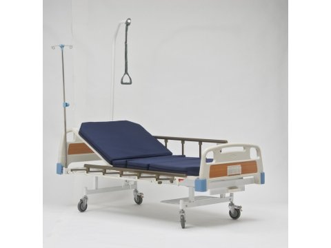 Кровать функциональная медицинская механическая RS112-А (двухсекционная, с 1 головным подъемом) фото 2