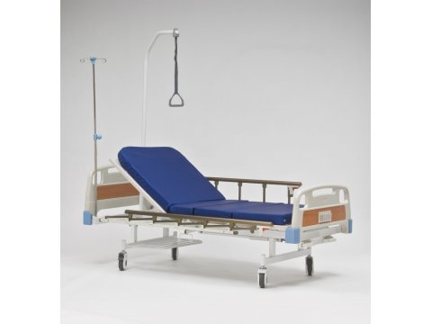 Кровать медицинская функциональная механическая RS105-B (четырехсекционная, двухфункциональная) фото 2