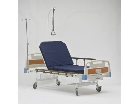 Кровать медицинская функциональная механическая RS105-B (четырехсекционная, двухфункциональная) фото 3