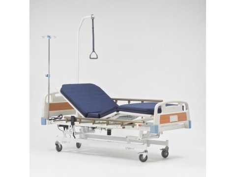 Кровать функциональная медицинская электрическая RS201 (четырехсекционая, трехфункциональная) регулировка головной, ножной секци