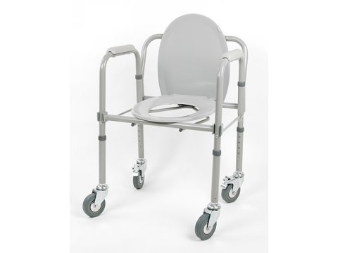 Кресло-туалет складной на колесах арт.10581Са фото 5