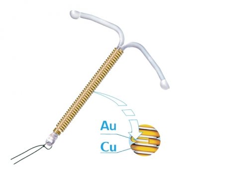 ВМС Т-образной формы с системой введения контрацептива «Наутилус», «Juno-T Au» - биметаллическая проволока из меди с сердечником фото 2
