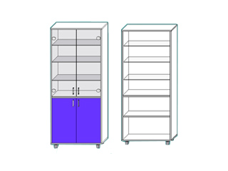 Шкаф хранения для лабораторной посуды ЛШП-0.01-ВТМ