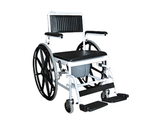 Кресло-каталка инвалидная с туалетным устройством с большими колесами
