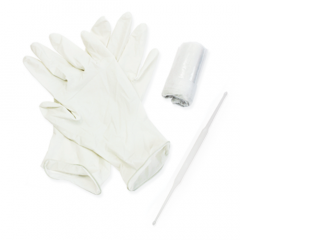 Набор гинекологический тип 0 стандартный (пеленка, перчатки смотровые, ложка Фолькмана) Юнона